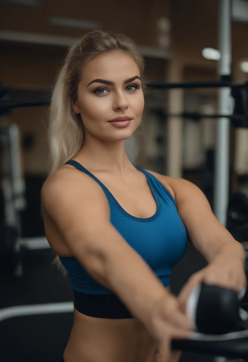 huge breast in a tights on the gym sweating, oman with matching tank top and panties, fille sexy aux yeux bleus, Portrait Sophie Mudd, Portrait de Corinna Kopf, cheveux blonds et grands yeux, selfie of a young woman, ohne Maquillage, maquillage naturel, Look directly into the camera, Visage avec Artgram, dezentes Maquillage, Superbe photo du corps entier, dans la chambre, gros seins, Blonde, Latin