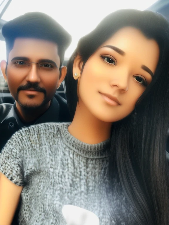 Realistic 3D lovely couple