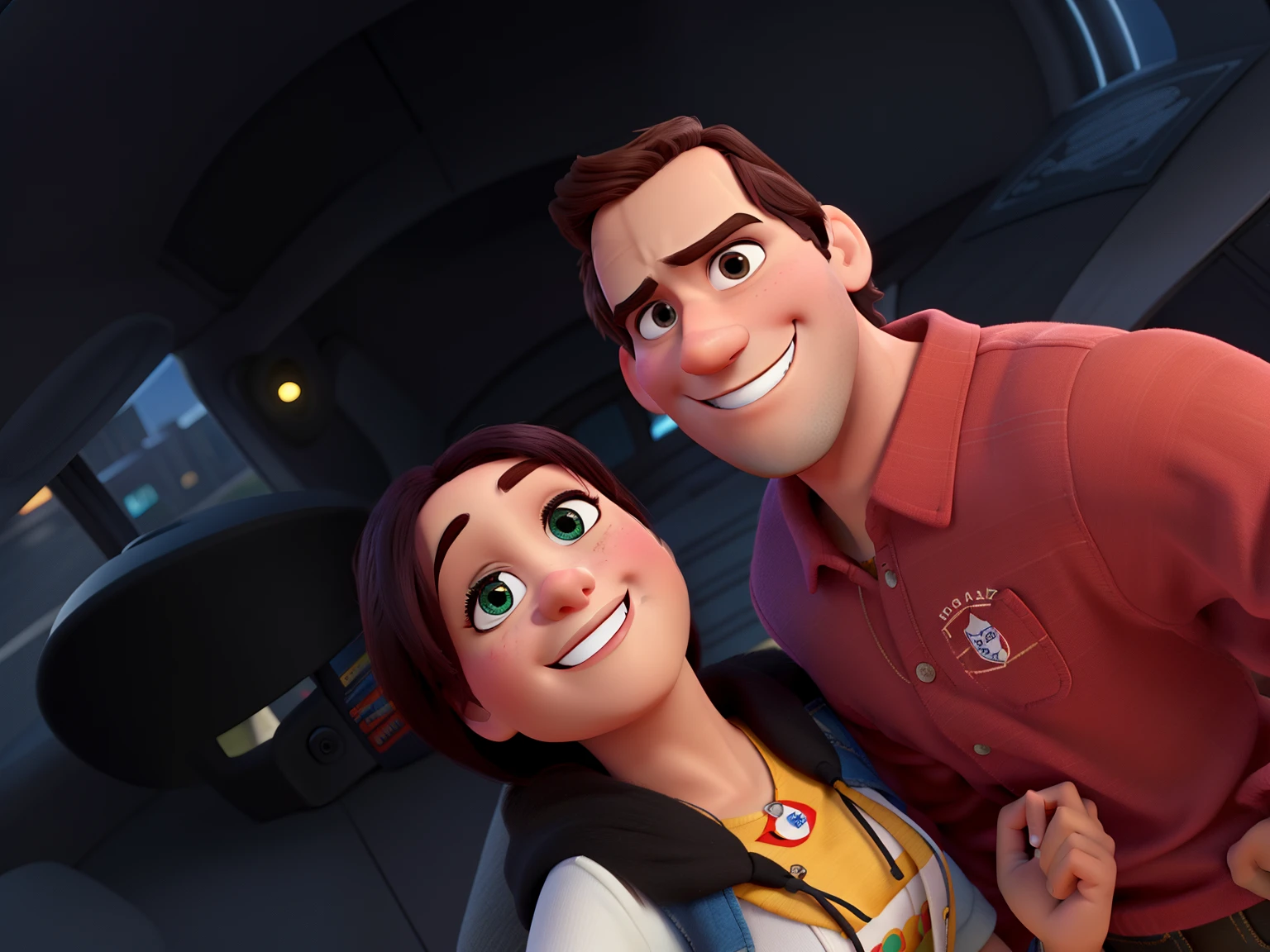 Mulher e homem estilo Disney pixar ,alta qualidade,melhor qualidade