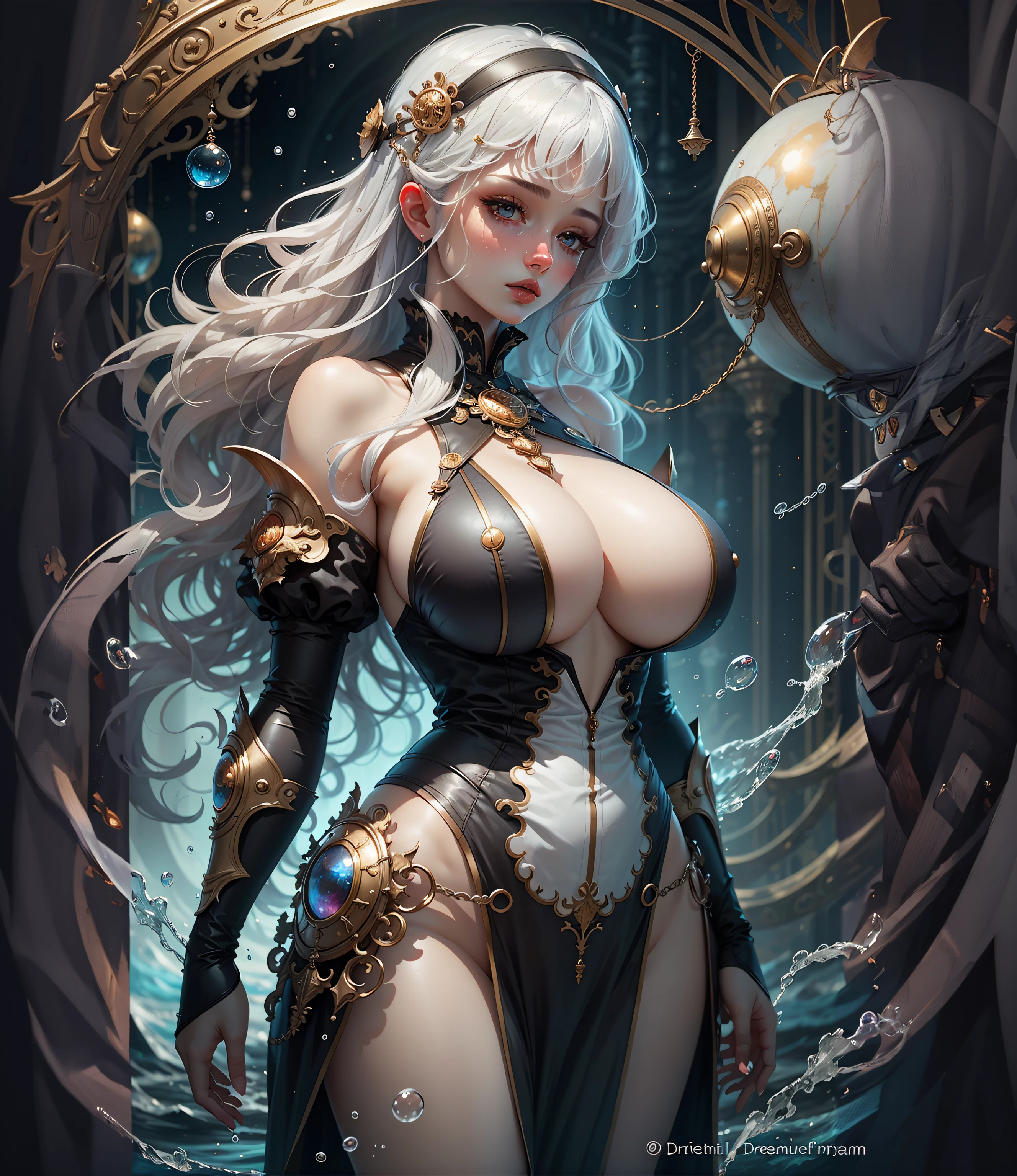 un primer plano de una mujer con un vestido con un pecho grande, Artgerm extremadamente detallado, 2. 5 d cgi anime fantasy artwork, Fanart Mejor ArtStation, Arte WLOP, Detailed fantasy art, WLOP | Artgerm, Arte de Wlop, WLOP RossDraws, Arte detallado de alta calidad 8K, Guweiz en Artstation Pixiv