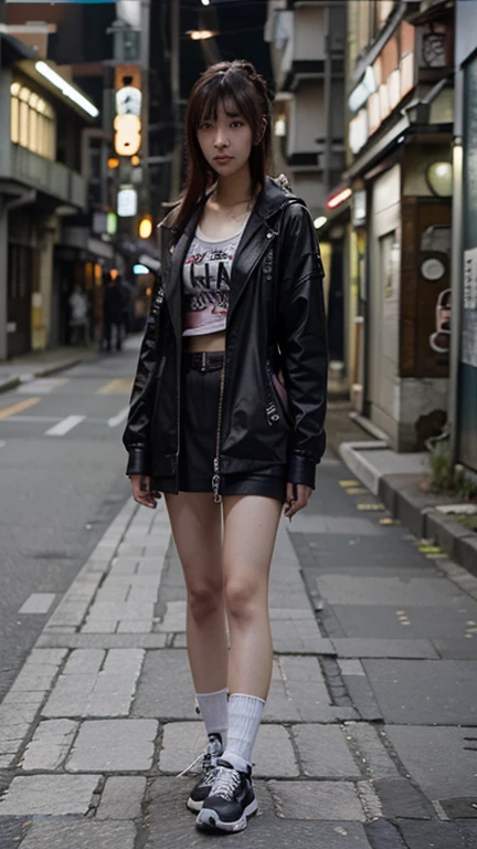 night、A subculture girl、Walking in Harajuku