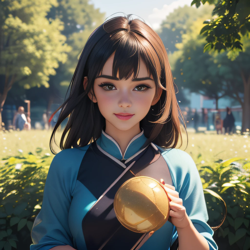 (Extremely detailed 8k wallpaper:2), (photo:2), (24 years old soigne Beautiful girl:2), (gives a lecture to friends:2), detailed (Face and eyes), (hyper realistic:1), (highly detailed:1), (epic realistic:1), rim light, (maximum details:1), cozy, (fullbody:1.3), (looking at viewer:2.0), (Woman's Attractive Qualities:2), (Attractive Woman:2), (Attractive:2), Smile, Intelligence, Empathy, Gracefulness, Sense of Style, Fitness, Grooming, Optimism, (Sensitivity:2), Sincerity, Romantic Gestures, Playfulness, Fashion Sense, (Sensuality:2), Charm, Modesty, Thoughtfulness, (Femininity:1), Flirtatiousness, Warmth, (Physical attractiveness:2), A beautiful smile, A love of life, strength and power, vulnerability, curiosity, wonder, love, (nature background:2), kawaii, waifu, Beautiful breasts, (attractive body:2), (Beautiful body:2), Beautiful pose, attractive pose, (Beautiful legs:1.0), (Beautiful clothes:1), (classic clothes:2), (elegant clothes:2), (European clothes:2), detailed clothes, (skirt:1), (blouse:1), (provocative pose)