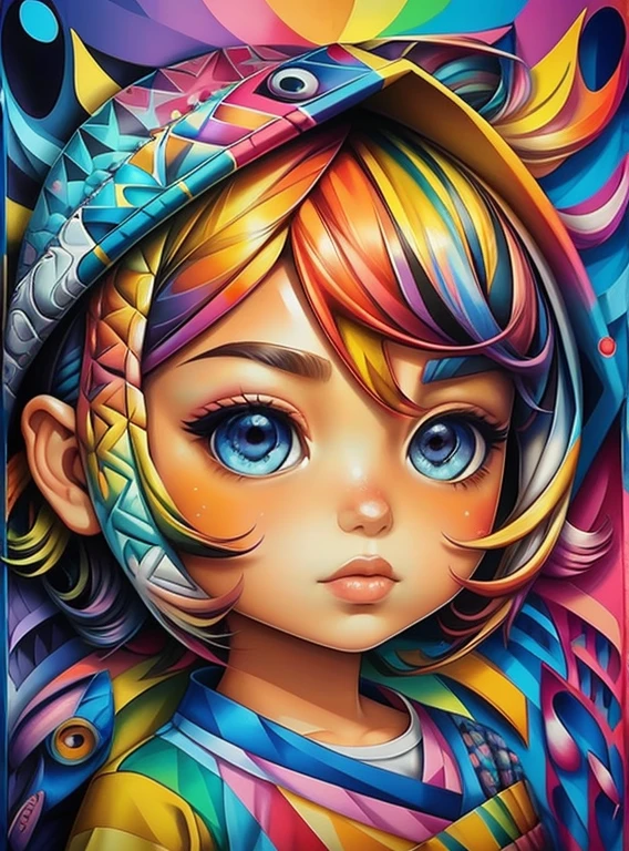 (fish), Eduardo Kobra padding ,wall PORTRAIT geometric multidimensional, art, chibi,
yang08k, beautiful, colorful,
masterpieces, top quality, best quality, official art, beautiful and aesthetic,