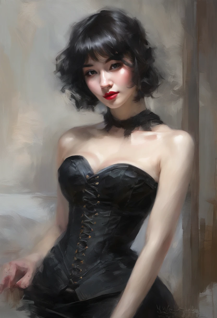 Black corset,束缚、(A room in a hotel)、full body Esbian、((top-quality、8K、masterpiece:1.3))、Crisp focus:1.2、Beautiful woman with perfect body shape:1.4、Slender Abs:1.2、((layers-Cut、Colossal tits:1.2))、(Sateen、Street:1.2)、a wet body:1.5、Highly detailed facial and skin texture、A detailed eye、Bery short hair,BD ticker again,Slave,rubber、a blond、Provocative poses and facial expressions,