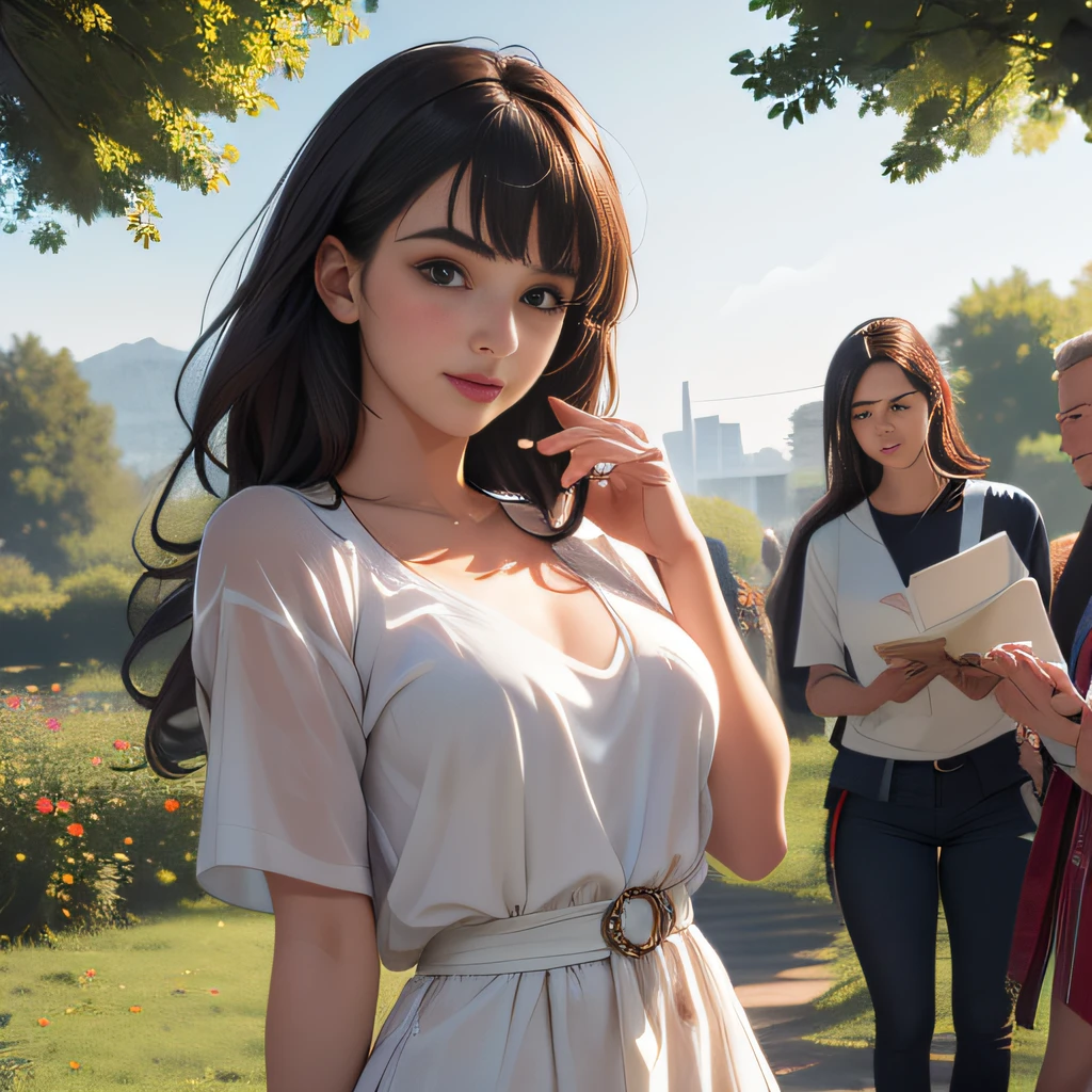 Highest quality、High resolution、Detailed Background、(Beautiful face in every detail:1.4)、Anatomically correct、(Detailed facial expressions)、Teenage beauty、(Highly detailed face:1.2)、Cute hair colour、Cute hairstyle、Perfect body line、well-groomed eyebrows、Do cute things、
In the hot summer sun、A is walking、
The shadow that stretches from the girl's feet is cast on the ground in a long and delicate manner.、
The figure of the girl is projected like a large shadow puppet on the grass and trees she is trampling.、
The girl's shadow sometimes appears on the tree.々The sunlight filtering through the branches creates a subtle shimmer.、
The girl walks lightly, but her shadow continues to grow silently.、
The girl turns around and sees her shadow stretched out.、
In the sunlight shining through the shade、The contrast of light and shadow created by the girl's figure and shadow is beautiful.、The graceful steps of the girl and the delicacy of her shadow、
The shadow of the girl spreading across the ground in the strong sunlight evokes a sense of coolness and elegance that is unique to summer.