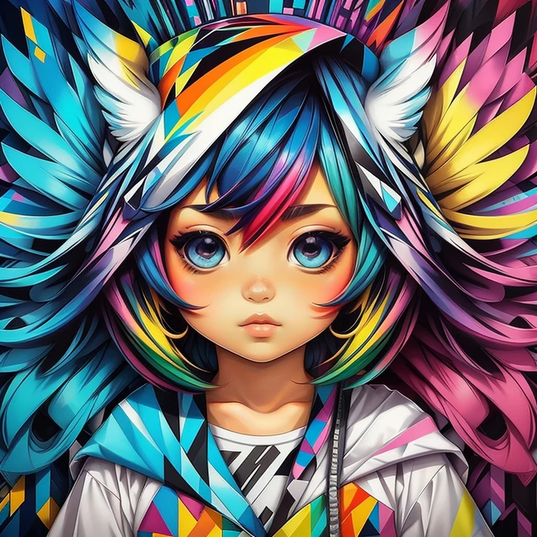 (Arara), Eduardo Kobra padding ,wall PORTRAIT geometric multidimensional, art, chibi,
yang08k, beautiful, colorful,
masterpieces, top quality, best quality, official art, beautiful and aesthetic,