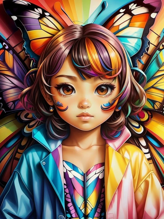 (Butterfly), Eduardo Kobra padding ,wall PORTRAIT geometric multidimensional, art, chibi,
yang08k, beautiful, colorful,
masterpieces, top quality, best quality, official art, beautiful and aesthetic,