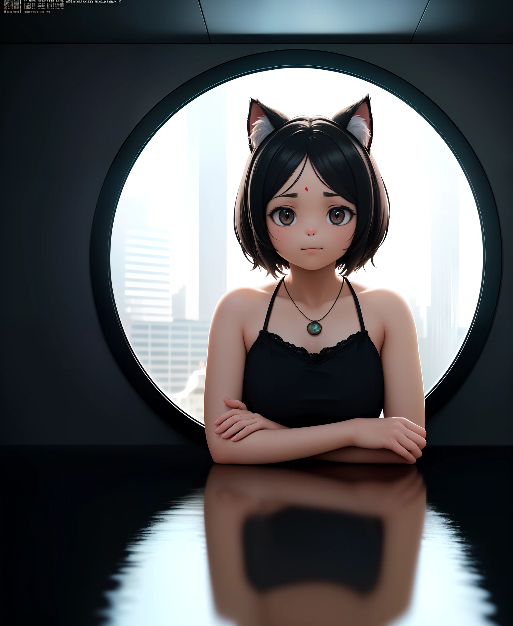 model shoot style, (upper body:1.2, portrait, high quality digital anime illustration:1.3) of a ((furry girl:1.3, black neko girl:1.4)), (1girl:1.5), (cute pose:1.8), (pretty face, perfect face), (hyper-realistic lifelike texture, realistic eyes:1.2), (best quality:1.4, masterpiece:1.3, hyper-realistic lights, hyper-realistic shadows, hyper-realistic reflections, Madly detailed CG unity 8k wallpaper:1.2), (octane render, unreal engine 5), (illustration by lee jeffries, Greg Rutkowski and Magali Villanueva, contest winner:1.3)