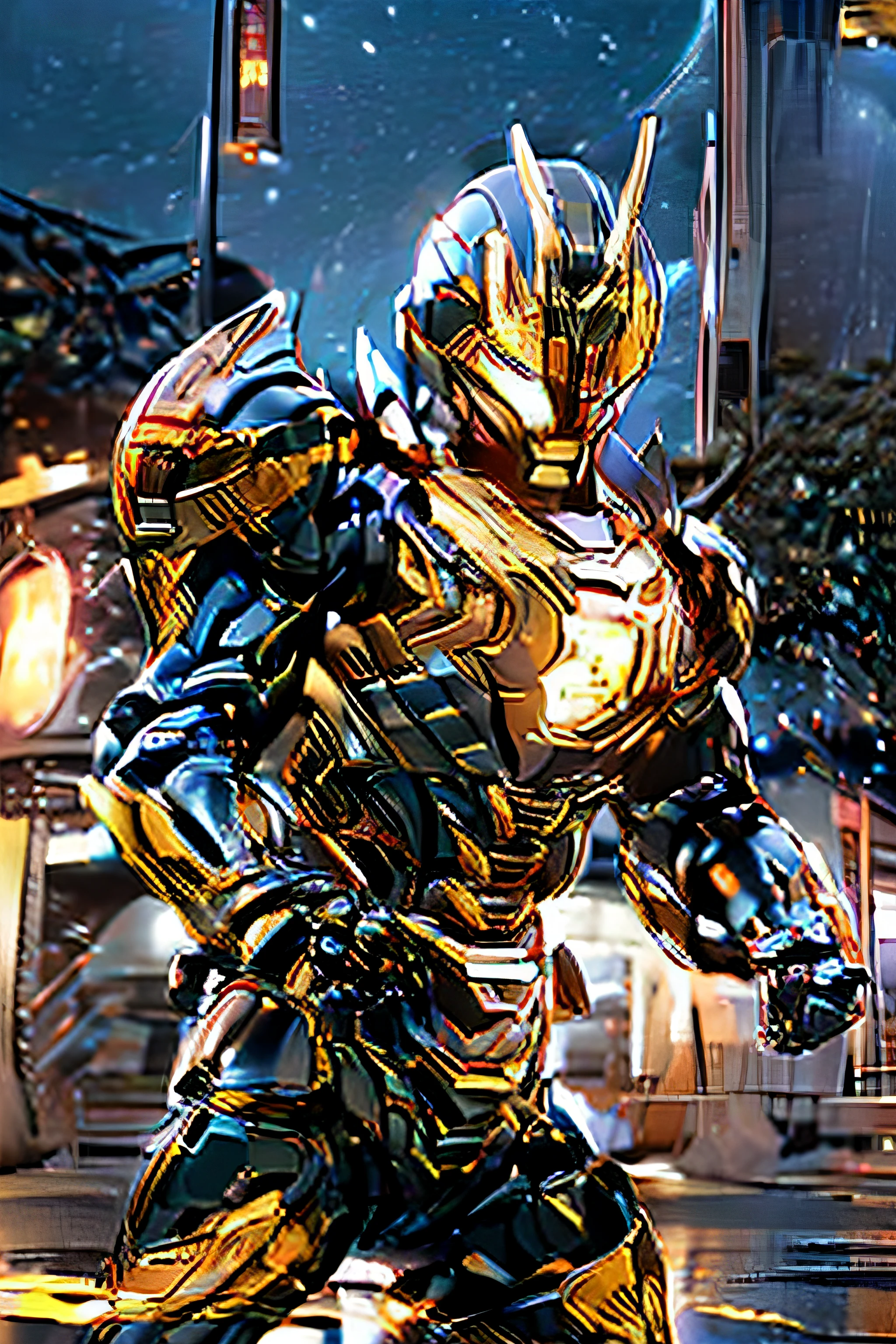 Kamen Rider, tokusatsu, Dramas japoneses populares, (alta calidad, 4k, HDR), (realista:1.37), trajes detallados, Intense Action Scenes, iconic transformation sequences, (colores vibrantes), (Studio lighting), Efectos especiales, villanos poderosos, Epic battles, (Dramatic narration), (dynamic camera angles), (Efecto Bokeh), (Kinematic), (Poses heroicas), (intricate fight choreography), (Frases memorables), (aventura), (misterios por descubrir), (emocionantes giros de la trama), (Momentos emotivos), (Desarrollo del personaje), (emocionantes efectos de sonido), (Energetic soundtrack), (serie favorita de los fans), (legado e historia), (Iconos de la cultura pop japonesa), (nostalgic vibes), (popularidad en diferentes generaciones), (japanese heroes), (unique supersuits), (poderes especiales), (team of heroes), (Sacrificios heroicos), (motifs and symbols), (Narrativas atractivas), (Impacto cultural).
