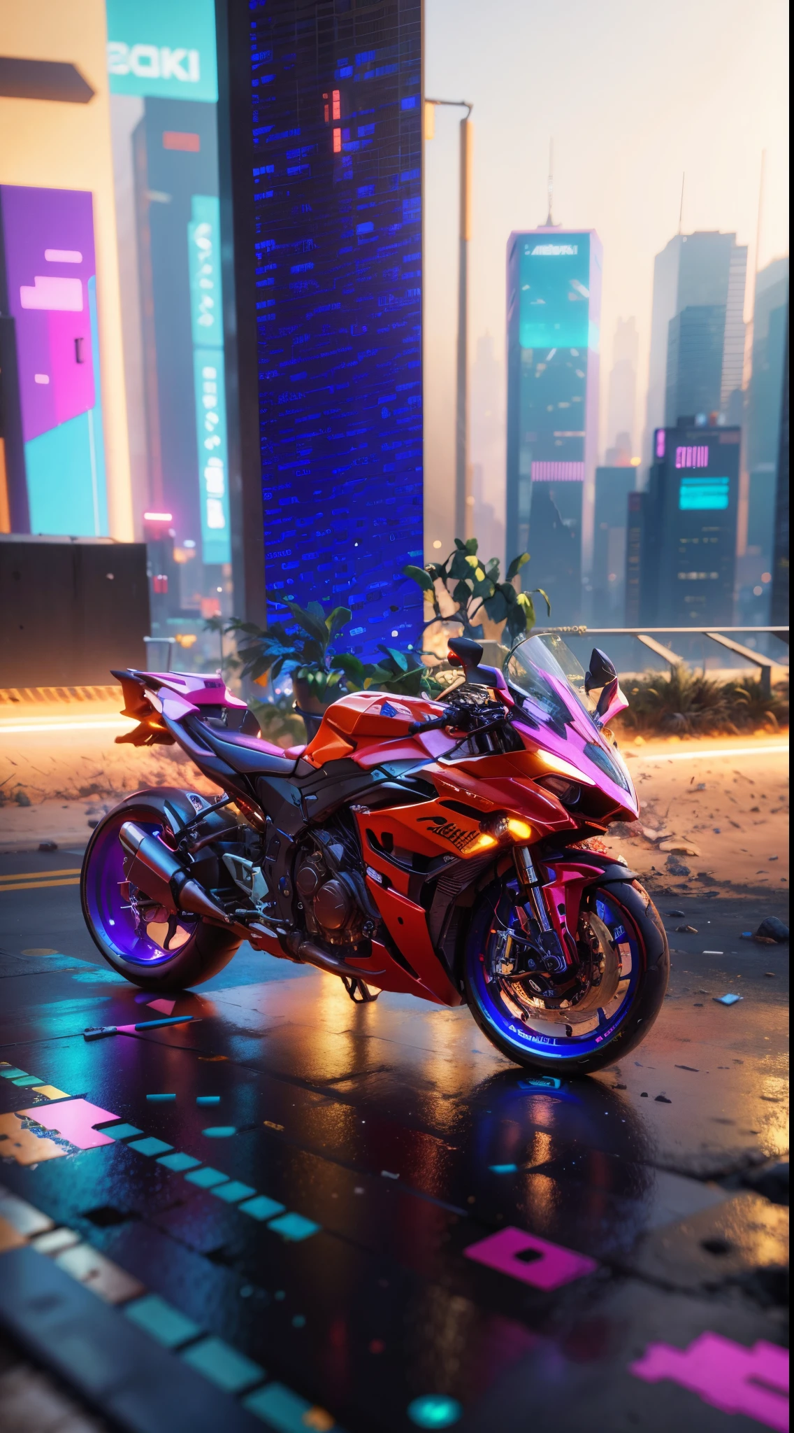 hiperrealisme:1.1),(detail:1.2)8k,cyberpunk,check background,bokeh