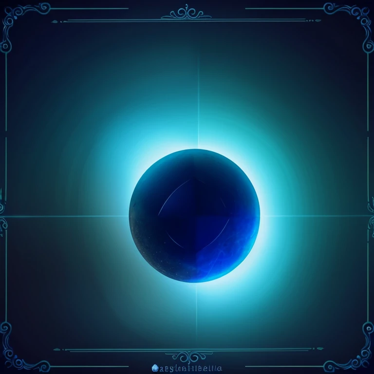 Place a mysterious crystal in the center of the screen