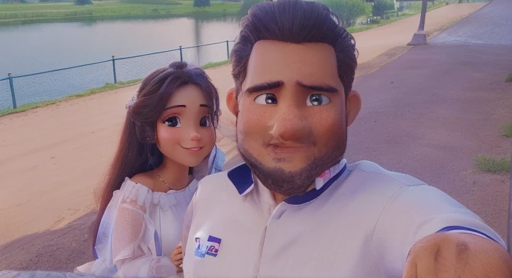 High quality lovely couple 3D photo quality and beautiful and mooment lovely