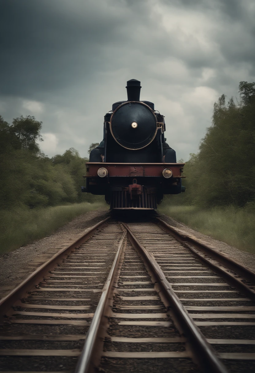 A runaway locomotive wearing a sailor suit Insect humans
