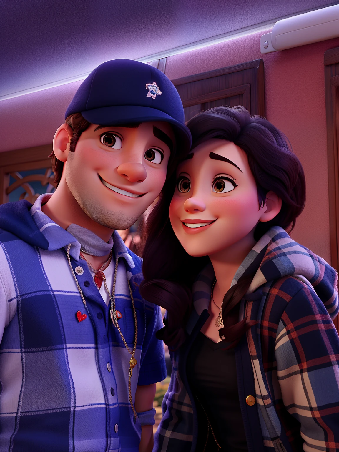 Casal feliz igual filme da Disney amor