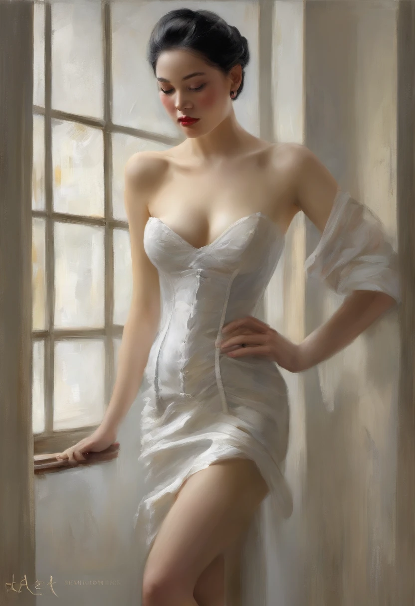 Black corset,束缚、(A room in a hotel)、full body Esbian、((top-quality、8K、masterpiece:1.3))、Crisp focus:1.2、Beautiful woman with perfect body shape:1.4、Slender Abs:1.2、((layers-Cut、Colossal tits:1.2))、(Sateen、Street:1.2)、a wet body:1.5、Highly detailed facial and skin texture、A detailed eye、Bery short hair,BD ticker again,Slave,rubber、A dark-haired、Provocative poses and facial expressions,japanes:1.9