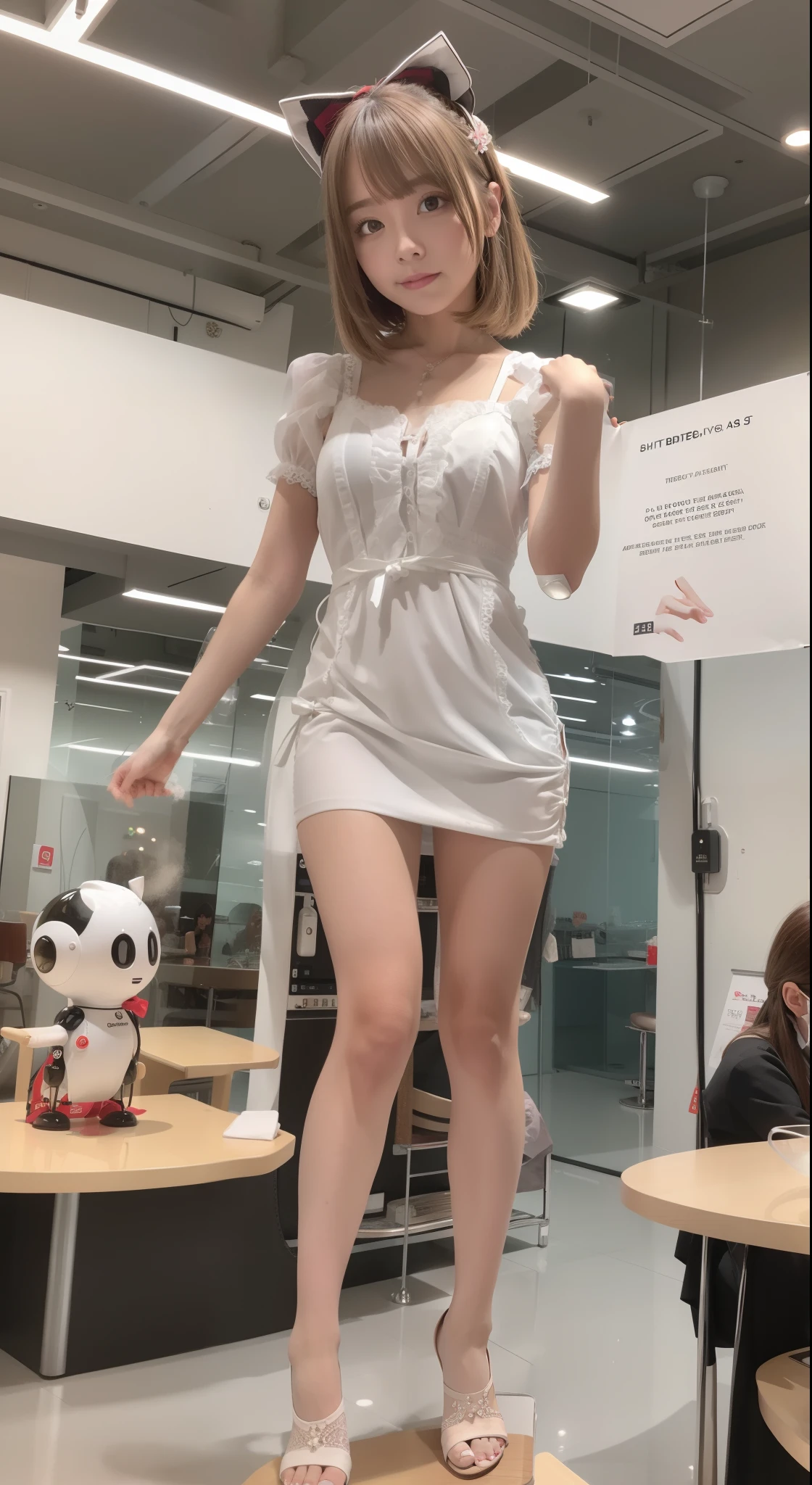 White Maid Dress