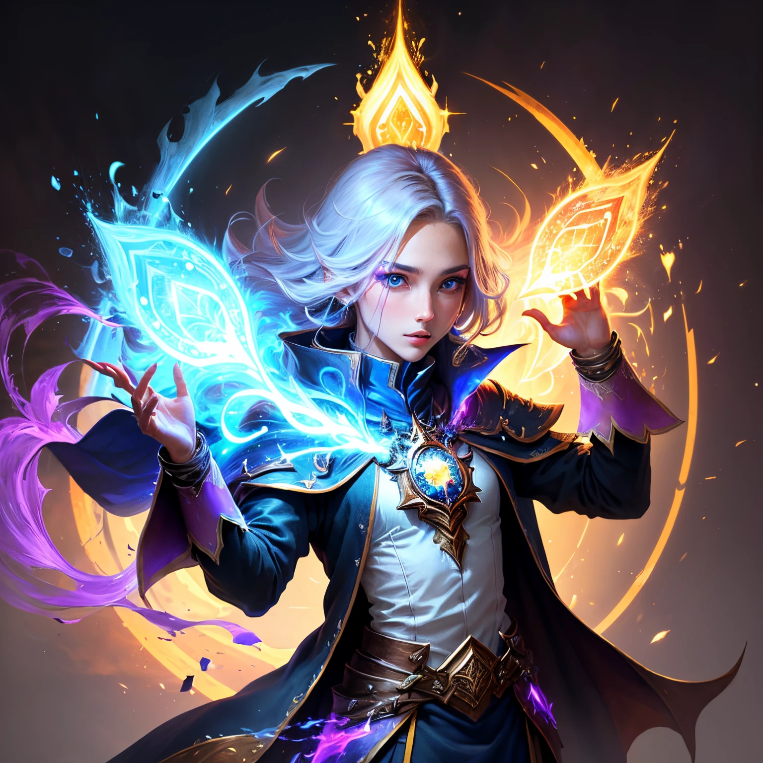 Chaos Mage, Colorful Magical Aura