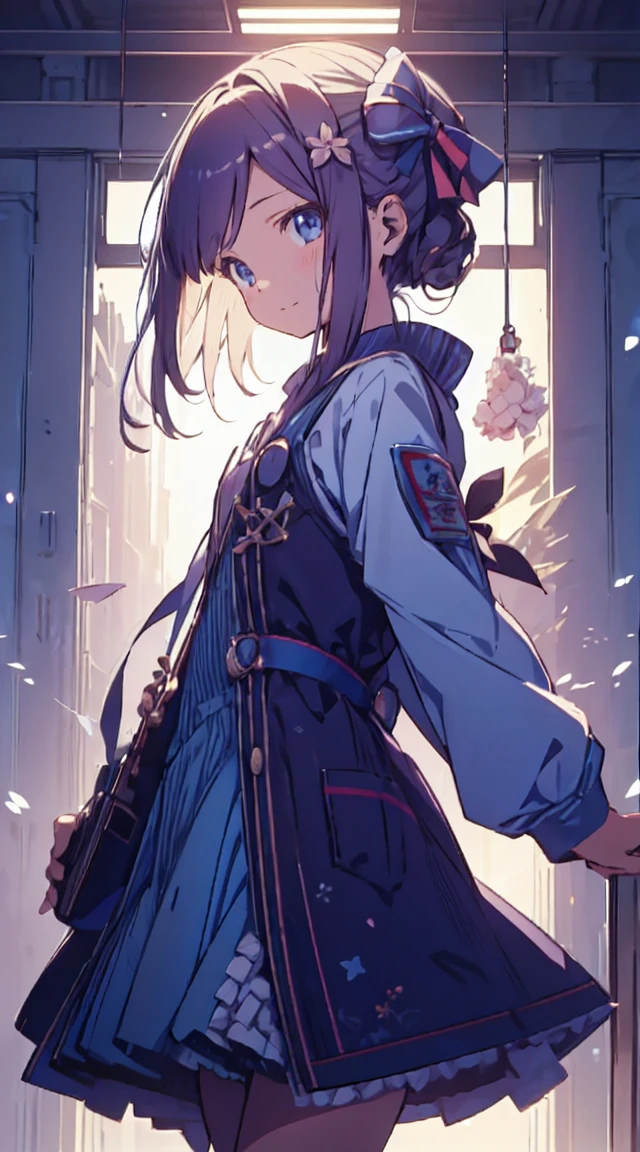 masutepiece, Best Quality,Illustration, Wallpaper, ultra -detail, 1little girl、♡、Futomo、Poses in motion、A soft smile
