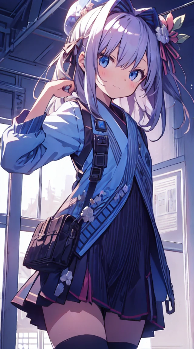 masutepiece, Best Quality,Illustration, Wallpaper, ultra -detail, 1little girl、♡、Futomo、Poses in motion、A soft smile