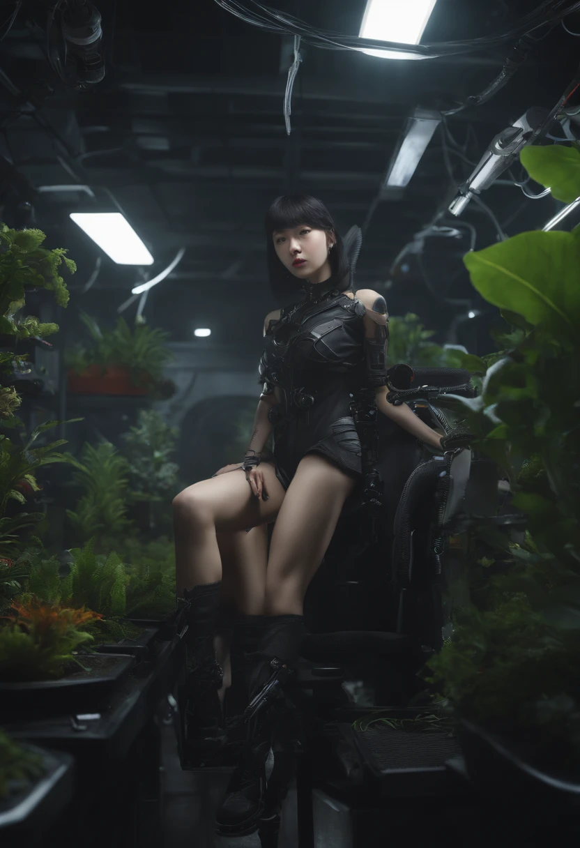 prompt
Copy Prompt
Highest Quality、masterpiece、超A high resolution、(Photorealsitic:1.4)、Raw photo、1人、Black hair、glowy skin、Cyberpunk Suit、((super realistic details))、portlate、Global Illumination、Shadow、octan render、in 8K、ultrasharp、huge tit、Raw skin is exposed in cleavage、metals、Details of complex ornaments、Gothloli details、Luminous tube、highly intricate detail、Realistic light、CGSoation Trends、a purple eye、radiant eyes、Facing the camera、neon details、Mechanical limbs、blood vessels connected to tubes、Mechanical vertebrae attached to the back、mechanical cervical attaching to neck、sitting on、Wires and cables connecting to the head、Small LED lamp、The background is the server room of the future、An arm with a carnivorous plant transplanted into it、small insect humans fly around、