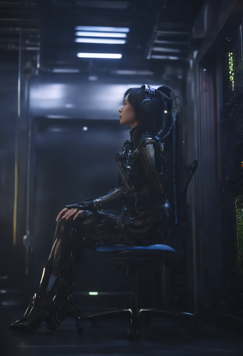 prompt
Copy Prompt
Highest Quality、masterpiece、超A high resolution、(Photorealsitic:1.4)、Raw photo、女の子1人、Black hair、glowy skin、Cyberpunk Suit、((super realistic details))、portlate、Global Illumination、Shadow、octan render、in 8K、ultrasharp、huge tit、Raw skin is exposed in cleavage、metals、Details of complex ornaments、Gothloli details、Luminous tube、highly intricate detail、Realistic light、CGSoation Trends、a purple eye、radiant eyes、Facing the camera、neon details、Mechanical limbs、blood vessels connected to tubes、Mechanical vertebrae attached to the back、mechanical cervical attaching to neck、sitting on、Wires and cables connecting to the head、Small LED lamp、The background is the server room of the future、An arm with a carnivorous plant transplanted into it、small insect humans fly around、