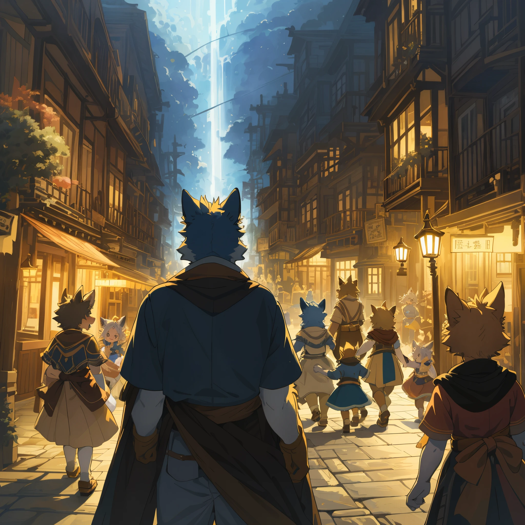 cover_page, highres, top quality, best quality, paid reward available, High-quality illustrations, unparalleled masterpiece, perfect artwork, absurdres, super high resolution, detailed background, Gaslight Fantasy, Beautiful World Heritage, 6+boys, 6+girls, Happy, joyful(Photo of family trip)(kemono, furry anthro)cinematic lighting, dynamic angle,