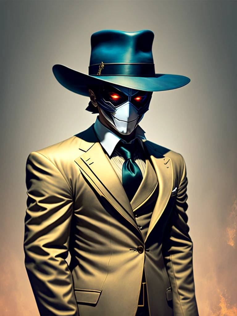 A phantom character in suit