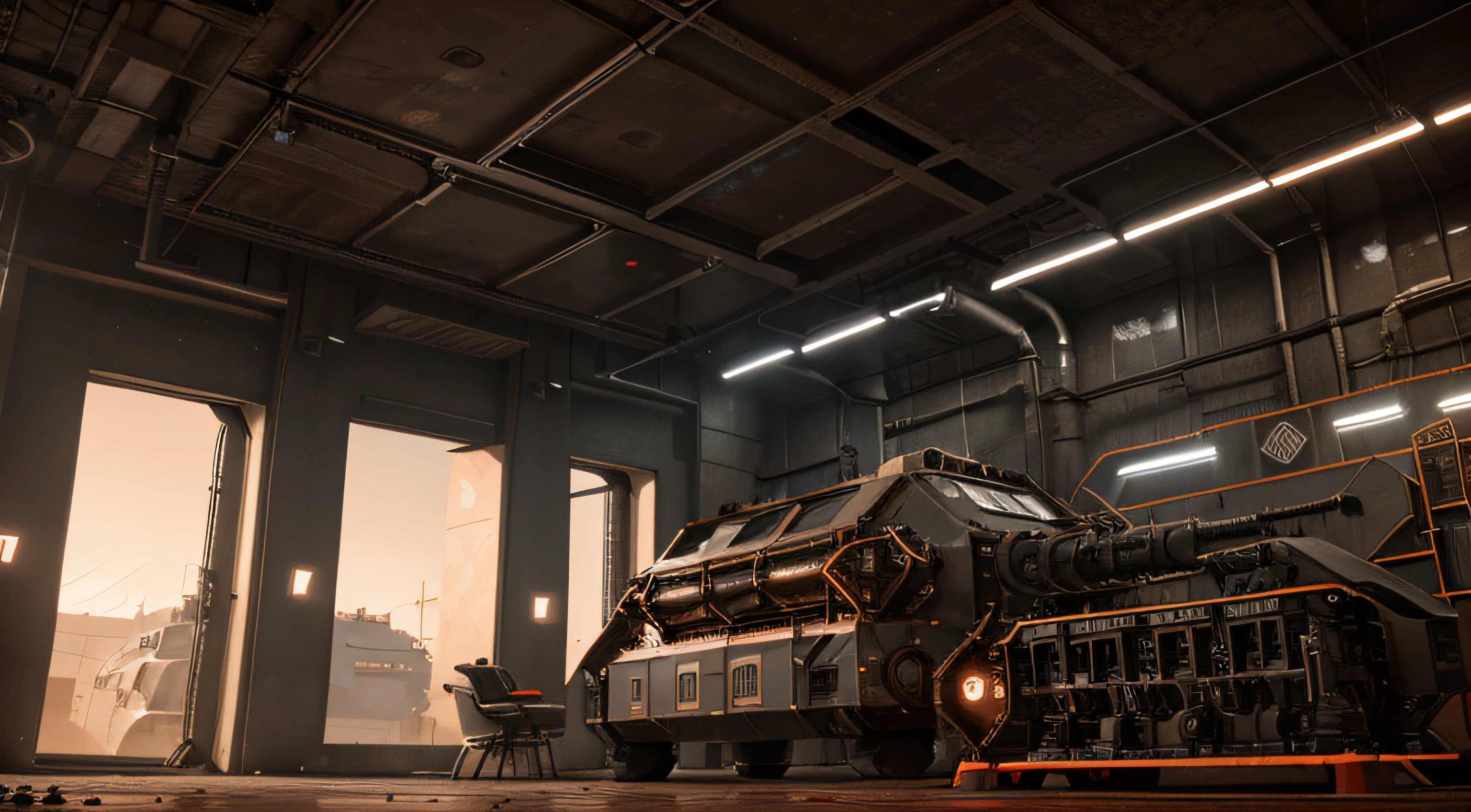 Develop Mars, build Mars base, factory, command center, bright pictures, different machines, futuristic sense, photography master, factory machine details, ultra-wide angle, high realism, light and dark