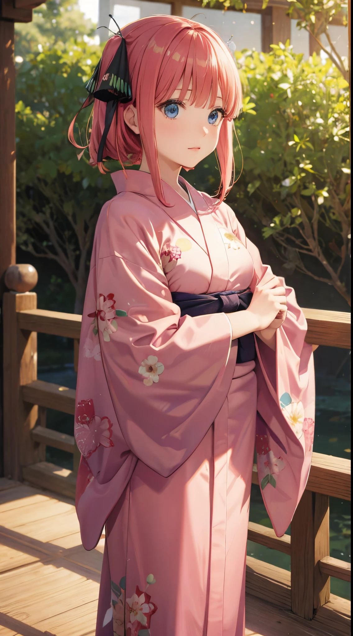 Nino Nakano,Yukata,bosque