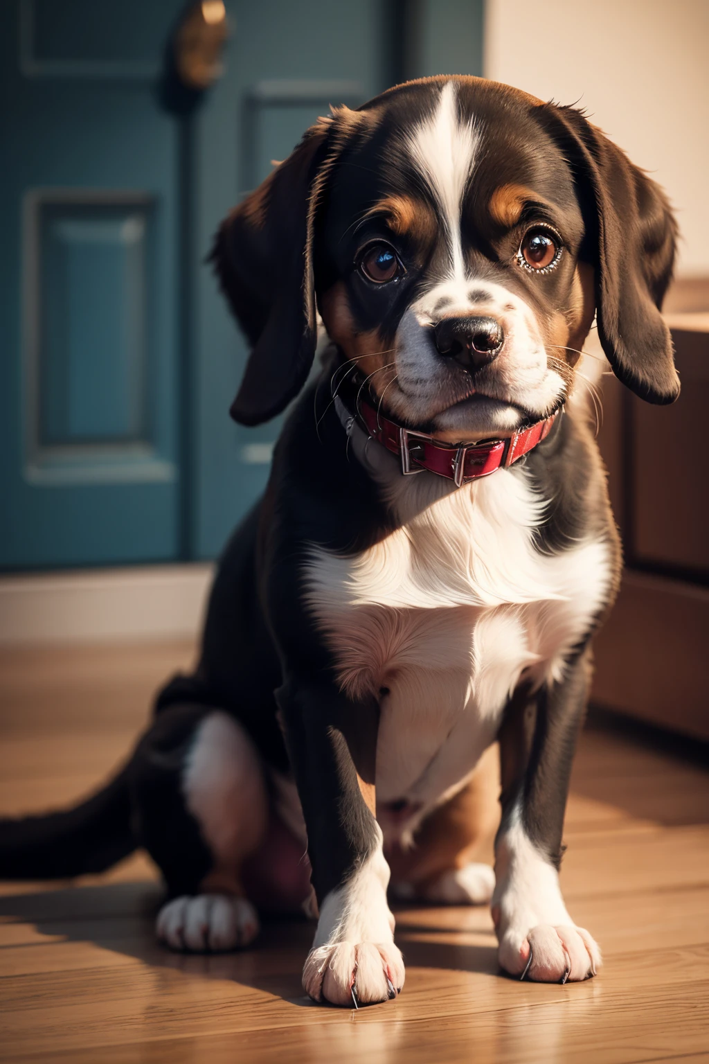 cachorro da boca preta