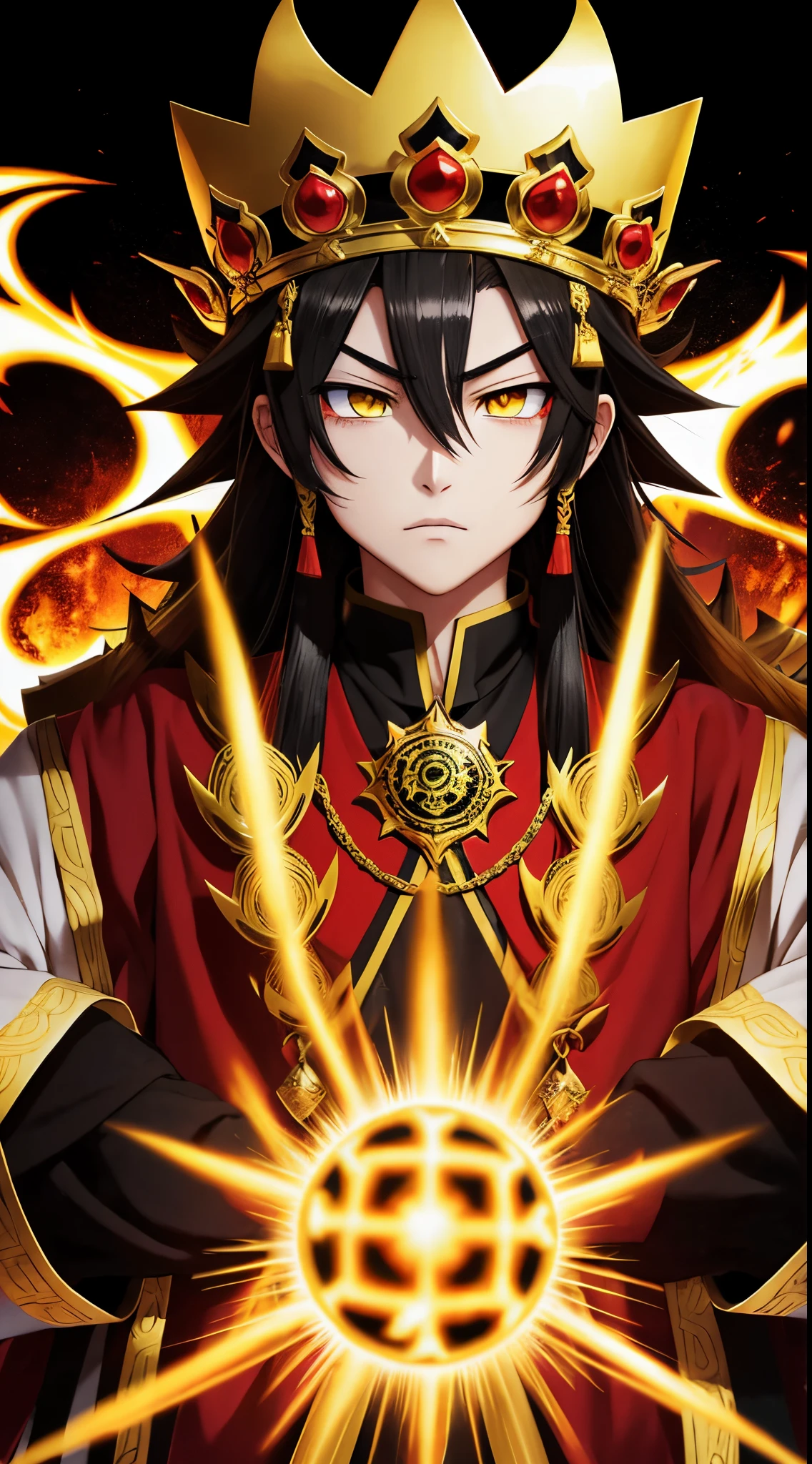 King Enma's yellow eyes