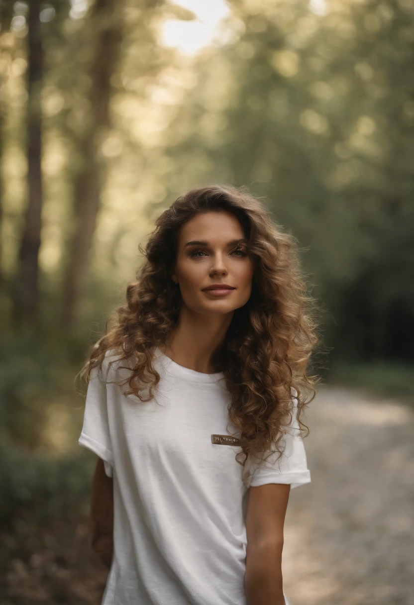 I would like a high-quality mock-up image of an oversized white t-shirt laid on the floor or a table. The setting should appear natural and realistic, with the t-shirt blending seamlessly into the surface. Emphasize the high-definition texture of the fabric, ensuring a realistic and detailed representation. The overall image should resemble professional product photography, highlighting the t-shirt in a visually appealing and authentic manner. Pay attention to the lighting, shadows, and perspective to create a compelling and lifelike mock-up.