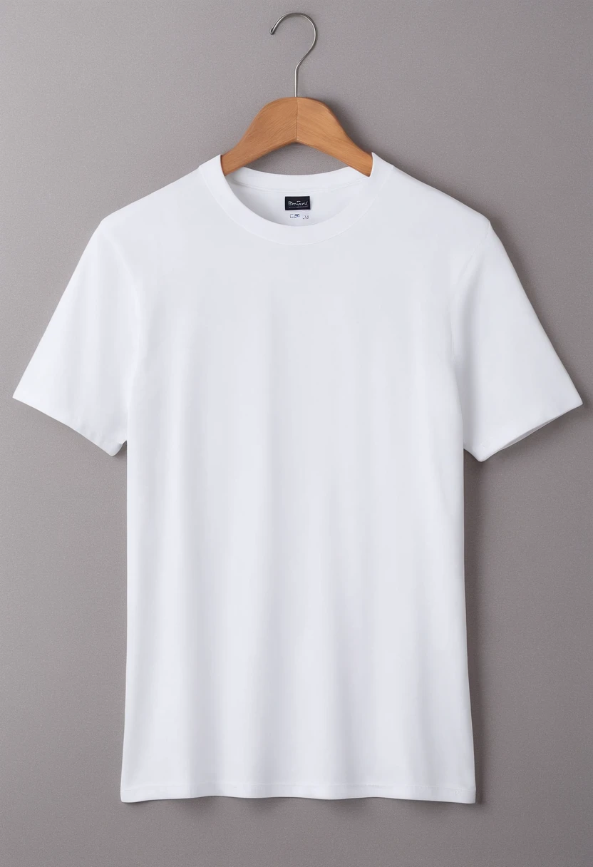 I would like a high-quality mock-up image of an oversized white t-shirt laid on the floor or a table. The setting should appear natural and realistic, with the t-shirt blending seamlessly into the surface. Emphasize the high-definition texture of the fabric, ensuring a realistic and detailed representation. The overall image should resemble professional product photography, highlighting the t-shirt in a visually appealing and authentic manner. Pay attention to the lighting, shadows, and perspective to create a compelling and lifelike mock-up.