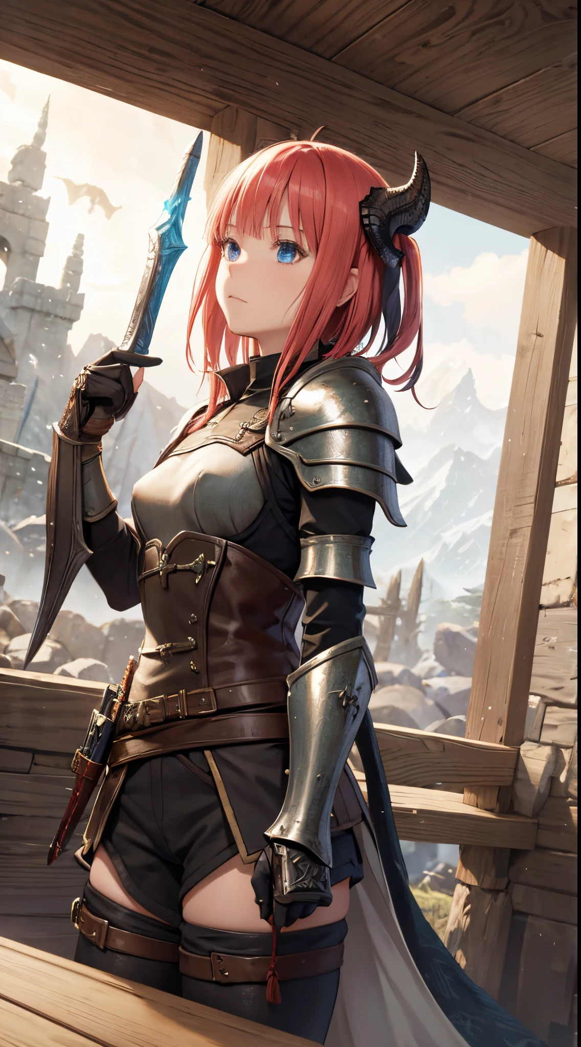 Nino Nakano,skyrim dragon bone armor ,bosque