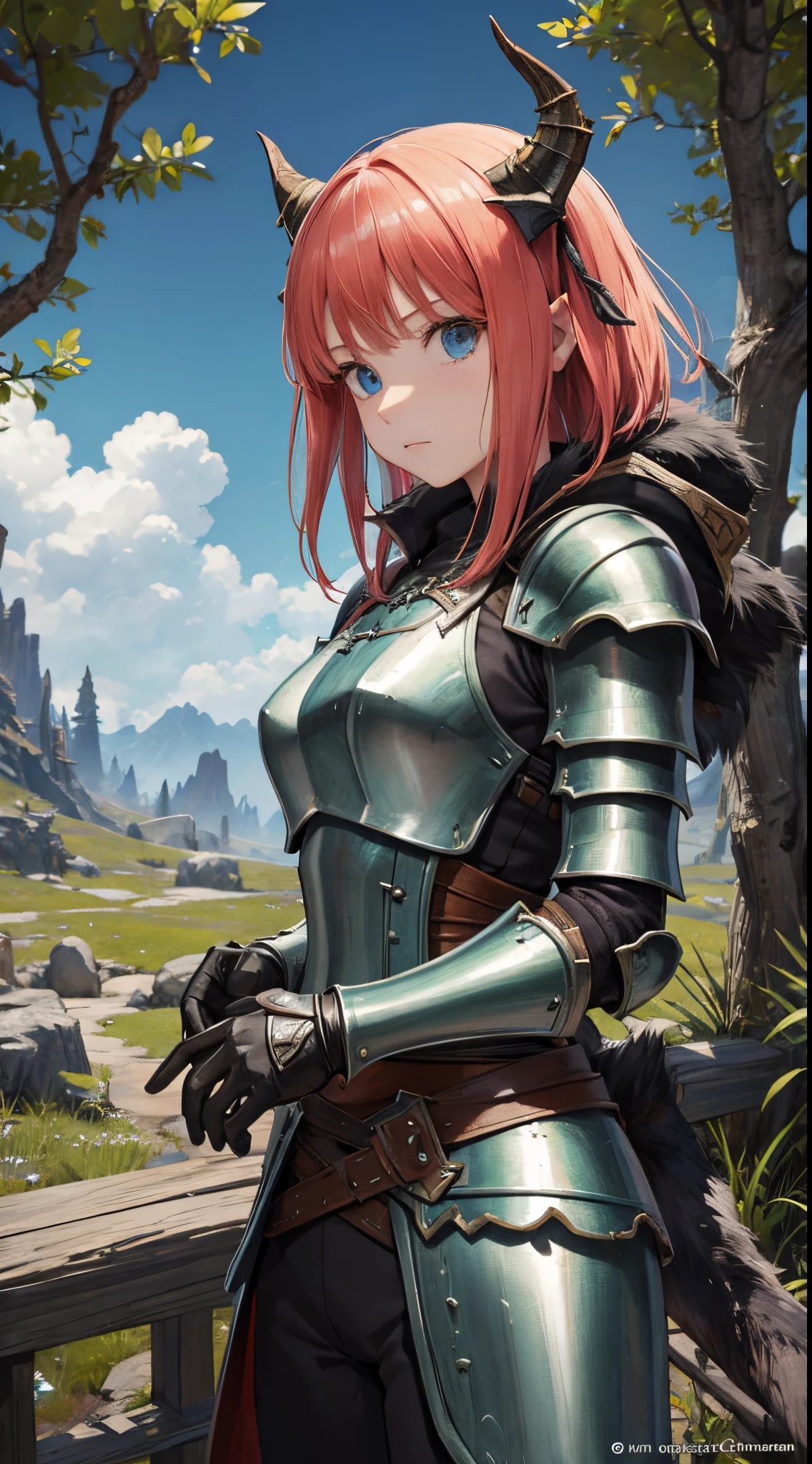 Nino Nakano,skyrim dragon bone armor ,bosque