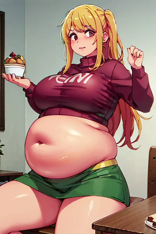 fat, large belly, standing, fat belly, very fat, large stomach, chubby,very fat, safe for work, obese, giant belly, fat, huge, heavy, very fat, safe for work, fat, large belly, standing, grabbing belly, very fat, large stomach, chubby (best quality, masterpiece),safe for work, obese, giant belly, fat, huge, heavy, very fat, safe for work, fat, large belly, standing, grabbing belly, very fat, large stomach, chubby (best quality, masterpiece), Christmas, wearing sweater, eating, sitting down, table full of food, cookies, eating cookies, very fat, Christmas season, Christmas time, Christmas season, holidays, Christmas sweater, blonde