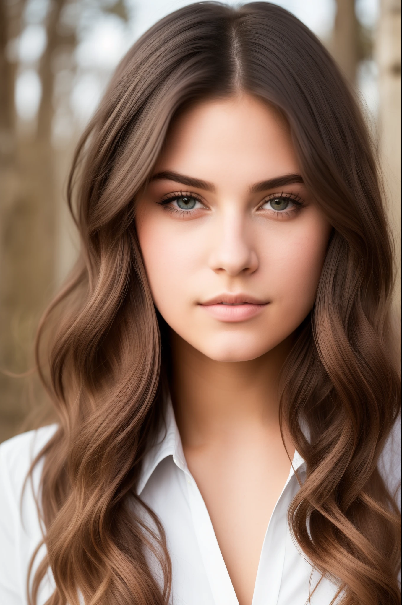 young teenager with a warm and approachable demeanor. Iris has long flowing hair, with a slight wave, and a color reminiscent of [insert preferred hair color]. Her eyes are expressive, reflecting a mix of curiosity and determination. Aim for a natural and effortless beauty in her features, and consider adding subtle fantasy elements to enhance her unique charm. Experiment with different clothing styles that blend modern and fantastical elements, ensuring it complements her character. Emphasize an overall look that evokes a sense of wonder and mystery