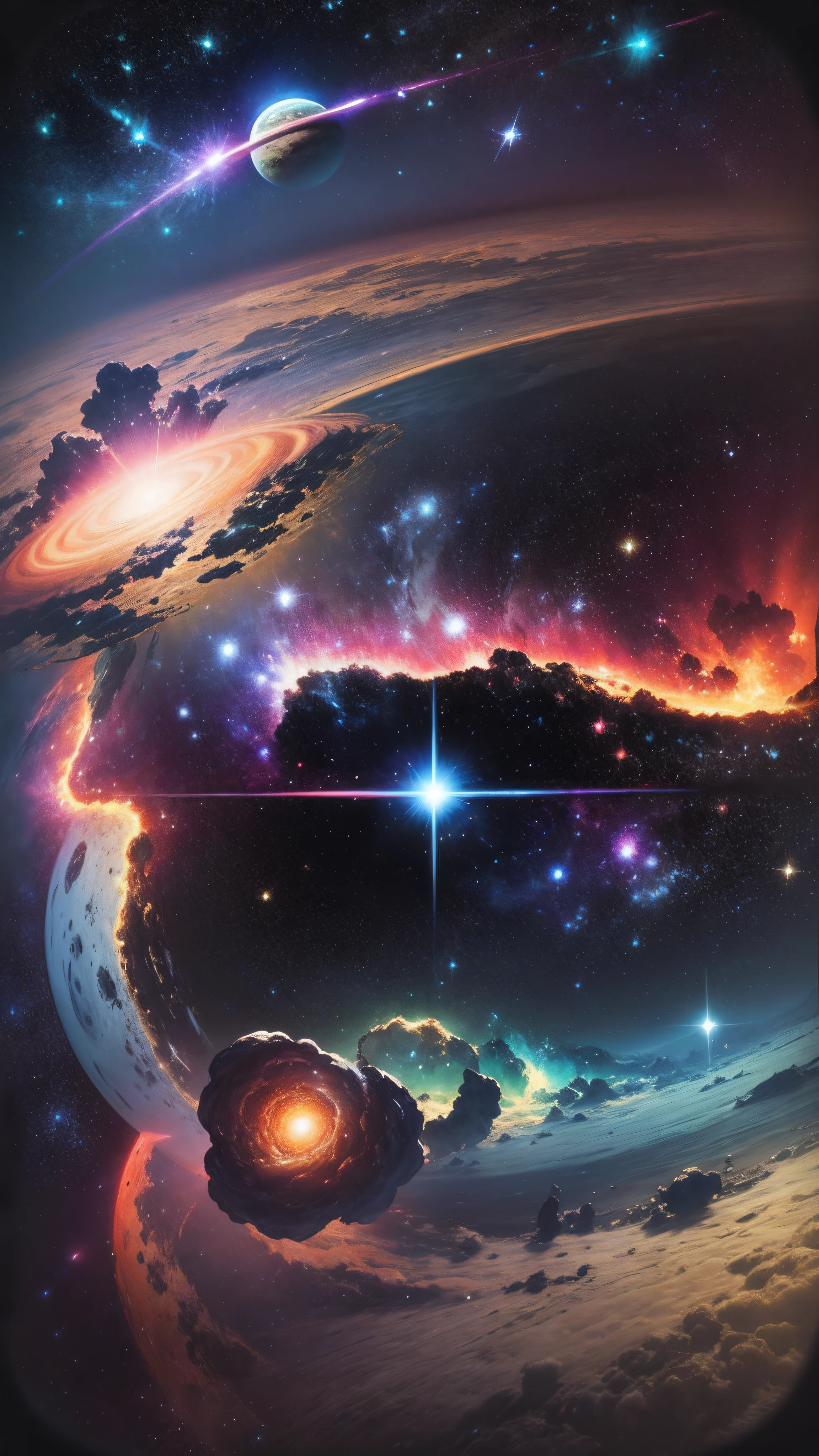 Universe, planets, space, technology, nebulae, milky ways, stars --auto --s2