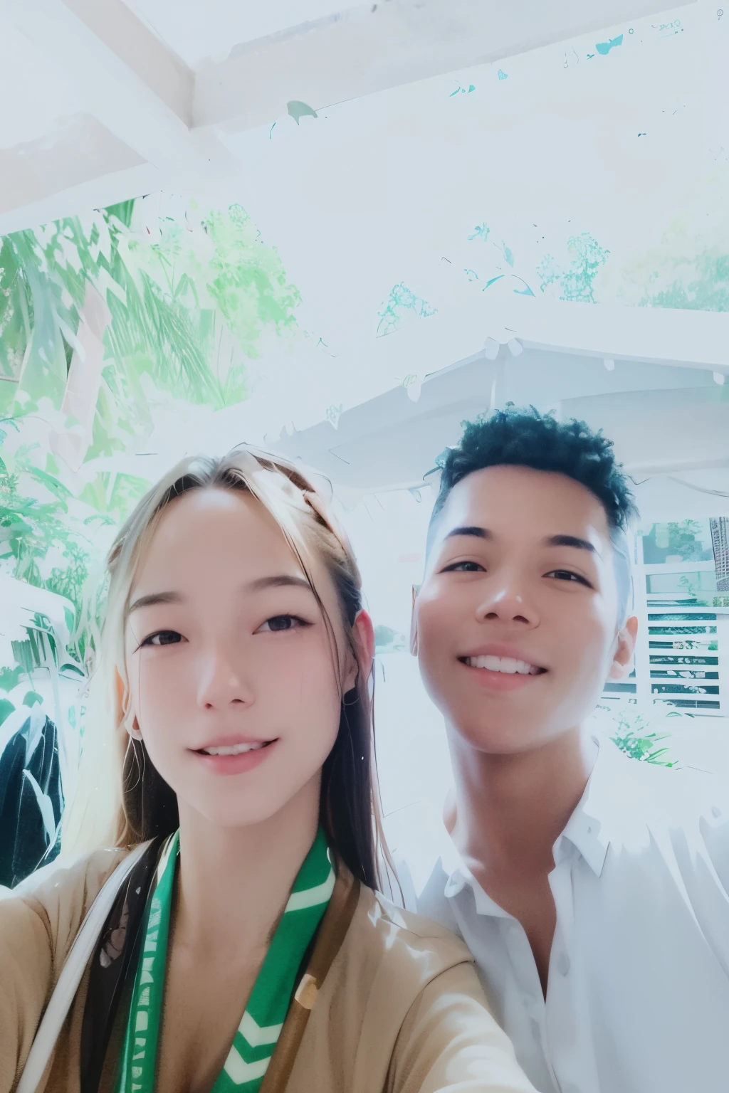 beautiful, lighting, masterpiece, best quality, 1girl, solo, swimmer, bikini, stylish bikini, (flat :1.3), tan line, portrait shot, looking at viewer, smiling, happy, detailed face, detailed eyes, detailed hair, partially submerged, outdoor pool, wet skin, wet hair, high quality water, HD, 4k, ultra setting, livy renata, sam yang