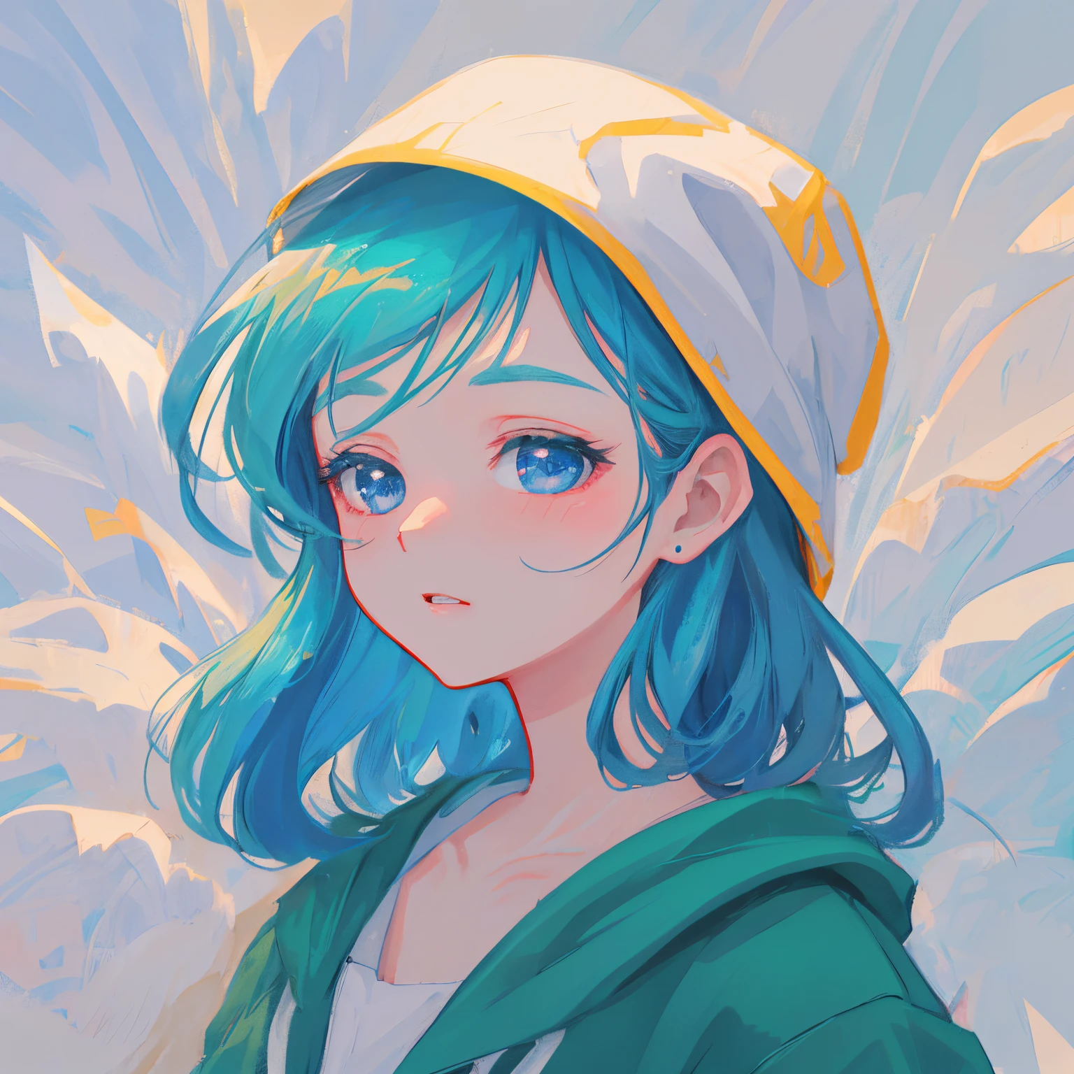 anime girl with blue eyes and a green jacket, digital anime illustration, anime style portrait, beautiful anime portrait, anime style 4 k, stunning anime face portrait, anime style illustration, detailed portrait of anime girl, anime styled digital art, digital anime art, portrait anime girl, anime artstyle, anime portrait, beautiful anime face, portrait of an anime girl