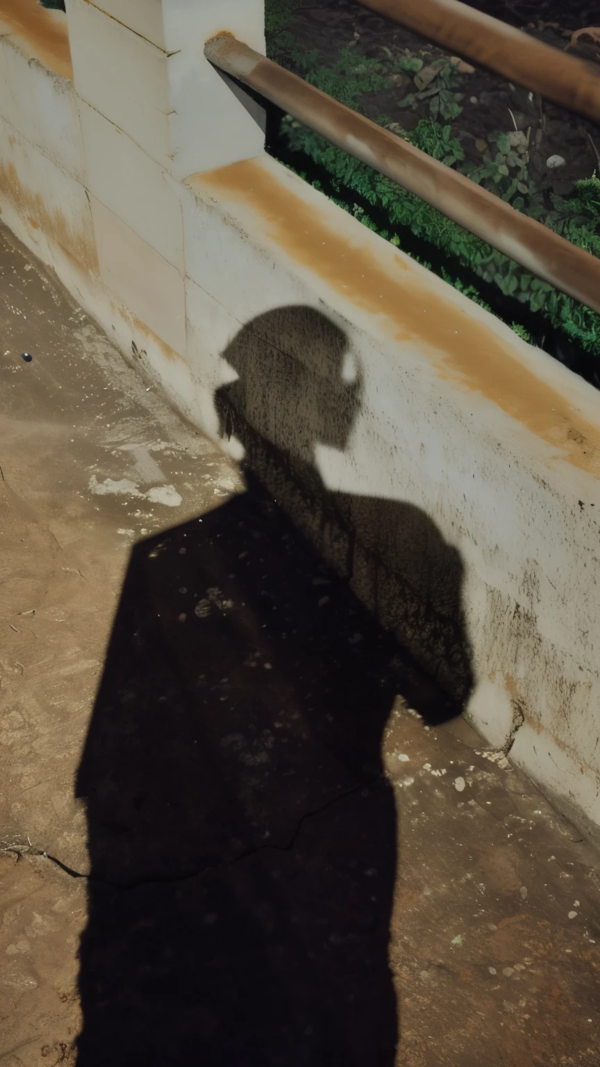 Sombra no estilo trevas com olhos vazios
