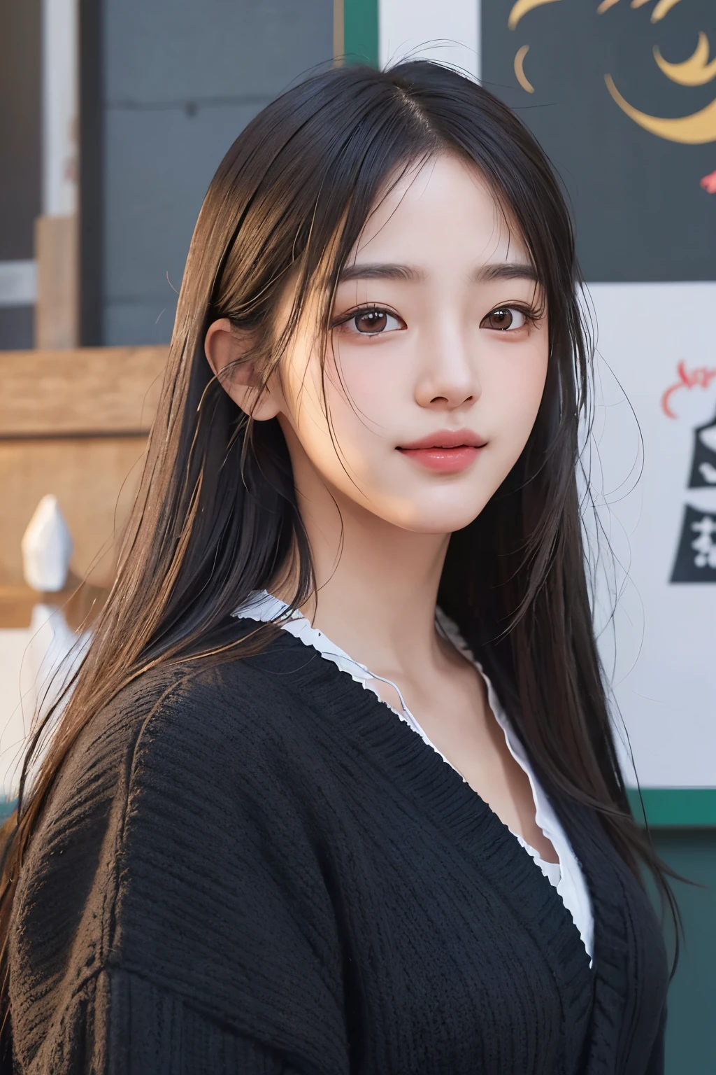 masterpiece, best picture quality, high quality, beautiful girl, Japanese, Japanese school girl, popular Korean makeup, detailed, swollen eyes, detailed eyes, detailed skin, beautiful skin, ultra high resolution, (reality: 1.4), very beautiful, slightly younger face, beautiful skin, slender, (ultra realistic), (illustration), (high resolution), (8K), (highly detailed), (best illustration), (beautifully detailed eyes), (super detailed), (wallpaper), (detailed face), looking at viewer, fine details, detailed face, pureerosfaceace_v1, smiling, looking straight ahead, looking straight ahead, angle from waist up, realistic photo, bright lighting, professional lighting, blonde, long hair, dark abandoned, big red moon, gorgeous red and black dress, mature woman,キスショット・アセロラオリオン・ハートアンダーブレード