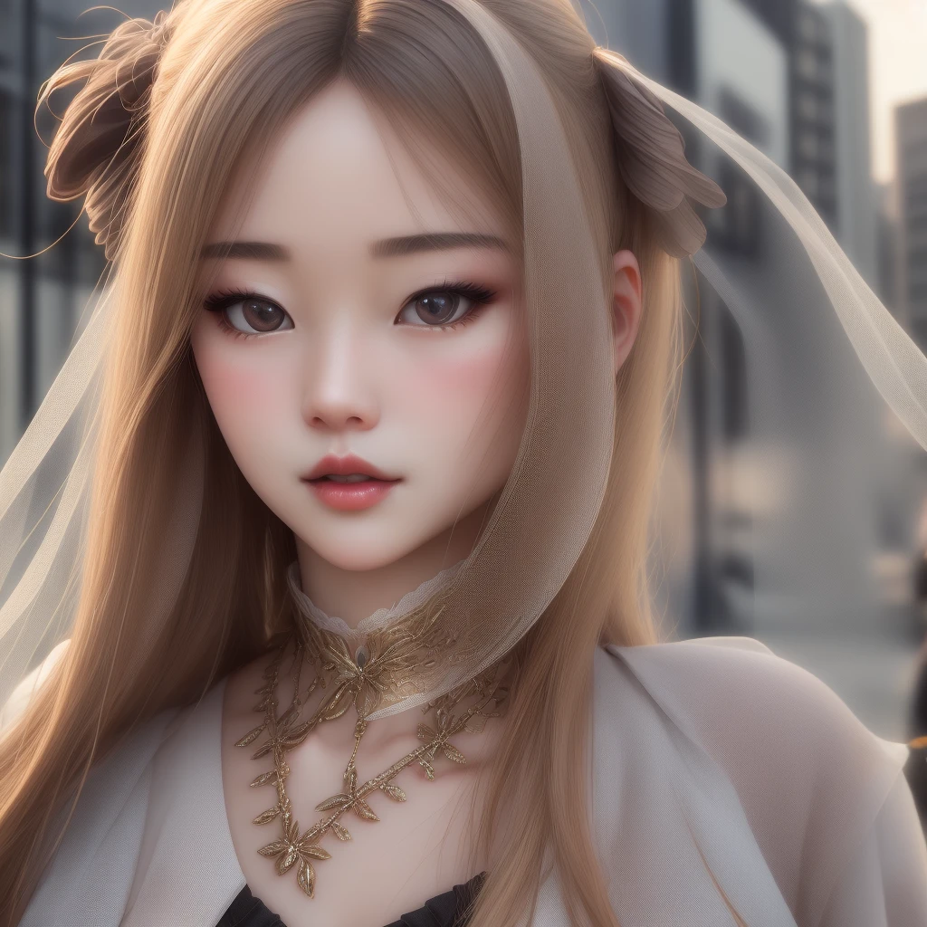 SD 1.5　sullenness　glossy lips　Top image quality、女優、Detailed and complex 3D..Delicate realism and captivating expression　Decadent city、Insect humans、Beautiful skins、