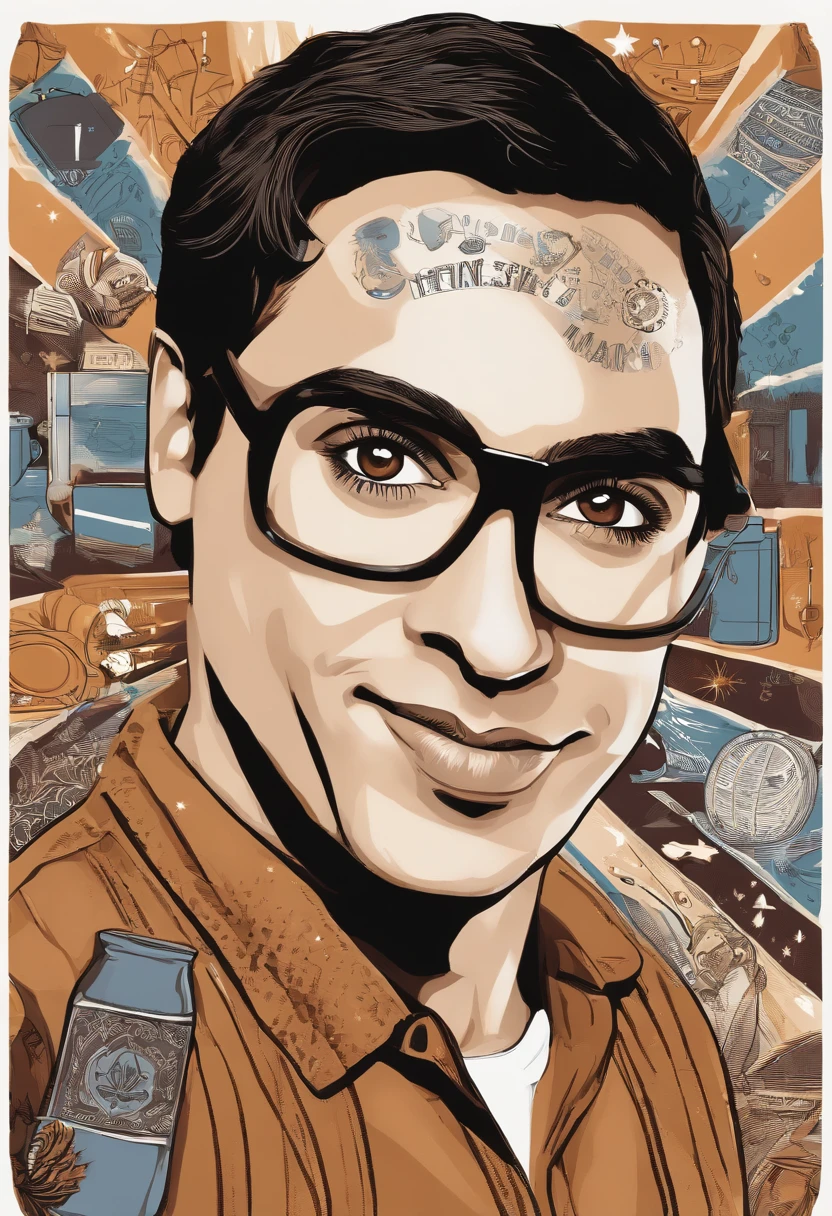 A photo of a cute, nerdy coffee mug with a science pun printed on it,The Big Bang Theory,Raj is an Indian man with black hair and brown eyes, portrayed by Kunal Nayyar, male