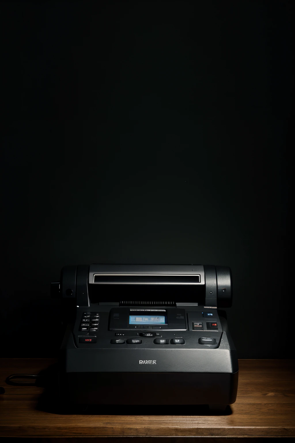 fax machine with A little bit of realistic dark style