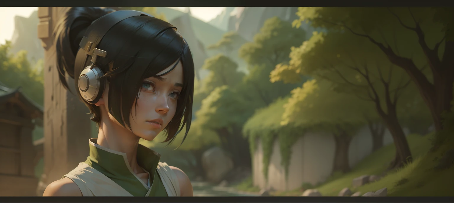 Toph, toph beifong, earthbendinh, avatar, the last airbender, beautiful, girl, blind, princess, strong