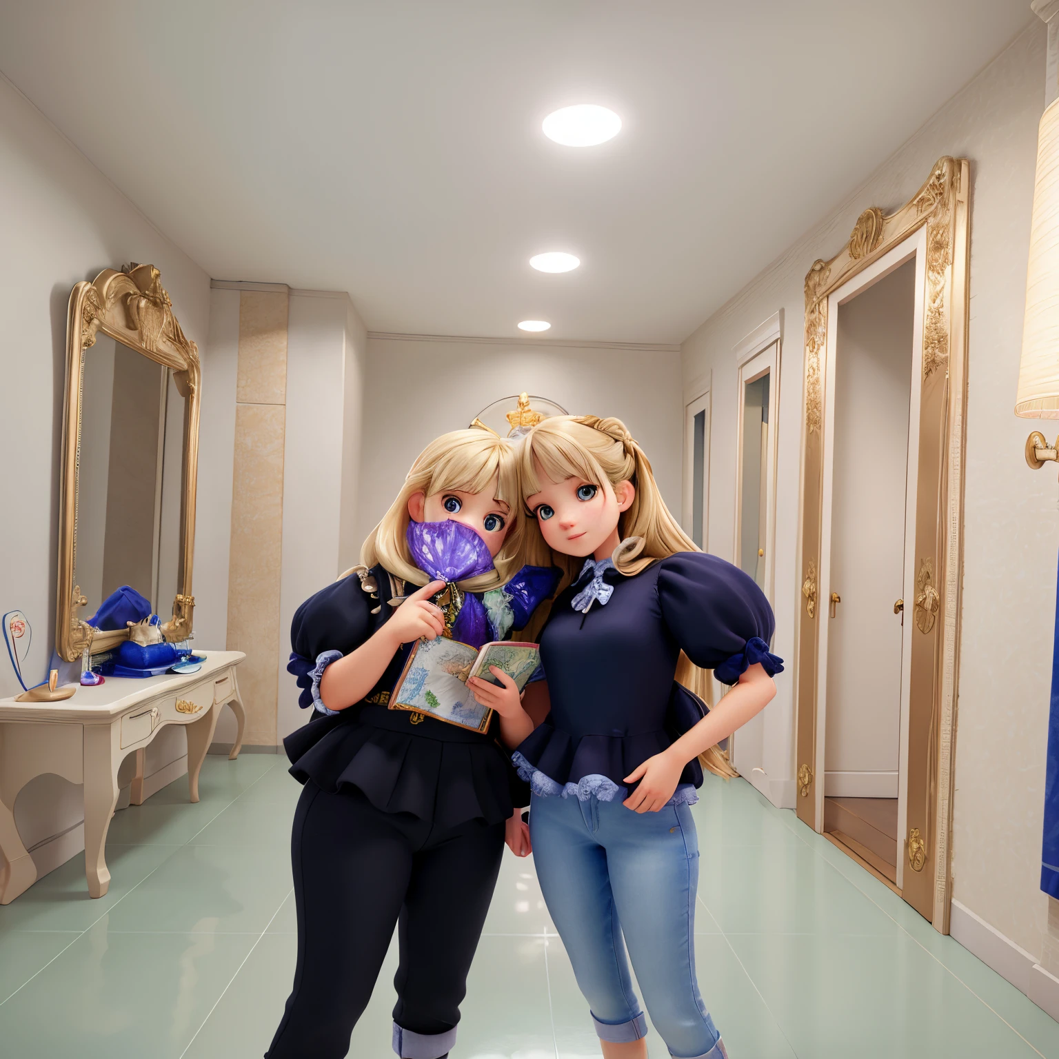 (masterpiece),(best quality:1.0), (ultra highres:1.0), detailed illustration, portrait, detailed, girls, detailed frilled clothes, detailed beautiful skin, face focus