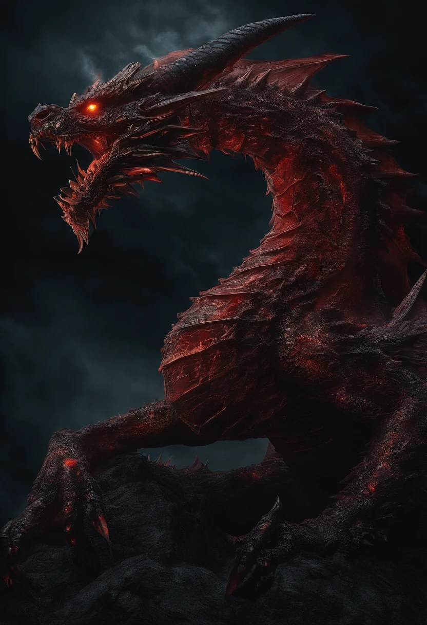 (Dragon celestial dorado) con (ojos penetrantes de color rojo),primer plano soltando (fuego de sangre) por la nariz,escamas bulumetricas,alta calidad,8k,muchos detalles,paticulas de fuego,alas,4patas,garraz manchadas,oro,peligro,fuego,dientes filosos,dragon gigante,colosal,amenazante,imponente,escamas azules