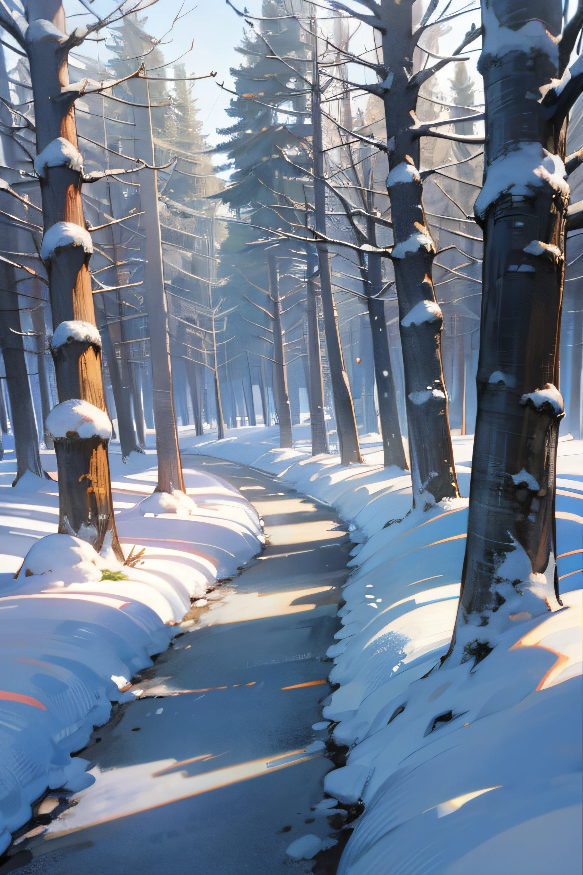 Best Quality, 超A high resolution, (masutepiece: 1.4), Winters, Snow, Little Girl