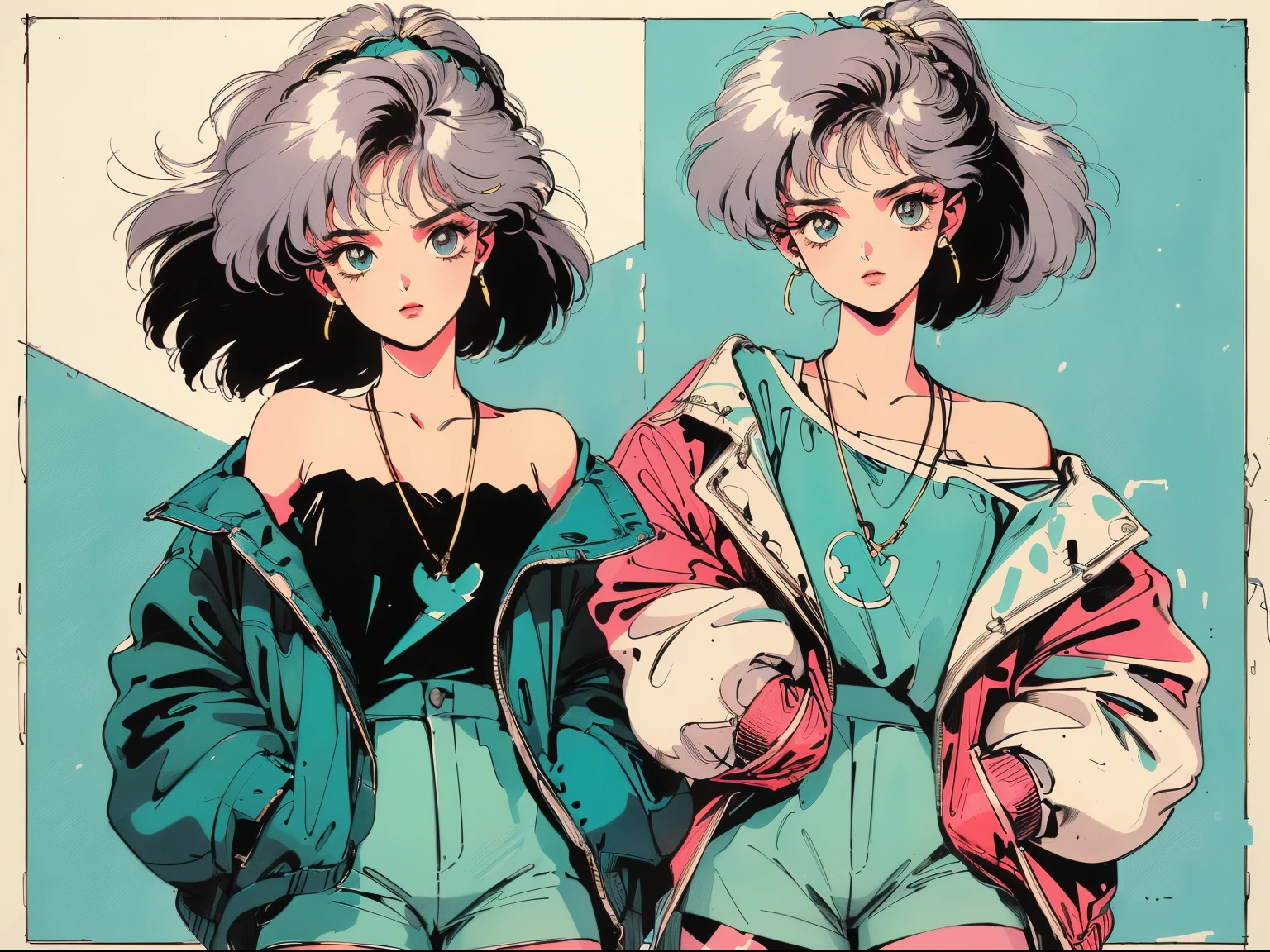 ((((90's anime style,1990s style,Anime of the 1970s，have a folk portrait style，retro style poster,Chicano-inspired retro fashion，renaissance,  retro style inspiration retro, stone visual aesthetic style, hand painted details, Fresh and clean appearance，))))(masutepiece:1.2, Best Quality,of the highest quality,epic quality,nffsw), (intricate detailes),((tilt of the head,Hands in pockets,)) 1lady, Solo,Minimal makeup, Natural materials,Innocent, Face Traverse,((Rich background,))  ((Cliff wall ruins,))brass hair,{Short hair|bold side lock|hair is clearly visible|natural curve|Ahoge|shining hair clip|braid ponytail},Clair, fringe, Franja na dough,credibly_unreasonable student,pleatedskirt, (((drooping chest))), Face Madura, Detailed face, ((Ultra-detailed,  lovely)), (Geometric:1.2),)),  ((off shoulders,frilld,sleeves past wrists,hotpants，White stockings,))Ray tracing,Divine Illumination,godrays)),((extremely_Detailed_Eyes_And_Face)),(Beautiful and aesthetic: 1.2),Brilliant,Unbelievably ridiculous quality,)),((extremely_Detailed_Eyes_And_Face)),(Beautiful and aesthetic: 1.2),Brilliant，Ultra-precise depiction, Ultra-detailed depiction,Bokeh (85MM SHOT)，(((Delicate fingers and hands:0.55))::0.85))),(Detailed fingers),